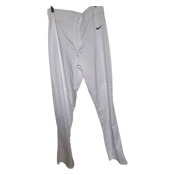 Nike Mens Team Vapor Pro Pant Piped White Size Large Baseball Sports - Picture 3 of 9